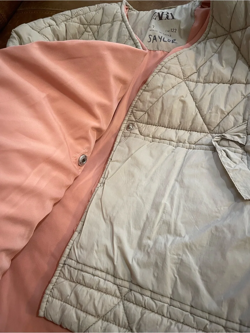 Zara quilted wrap